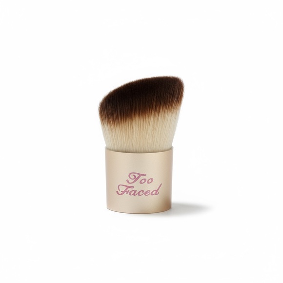 VHTF: new Too Faced ㋛ Contour Buki Teddy Bear Kabuki Powder Brush ㋛ Gold Pink - Picture 14 of 15
